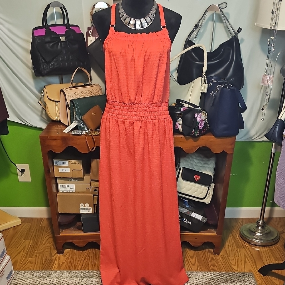 Elegant Red Maxi Dress